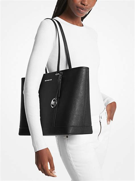 leren tassen michael kors jet set travel|Jet Set Travel Large Saffiano Leather Tote Bag .